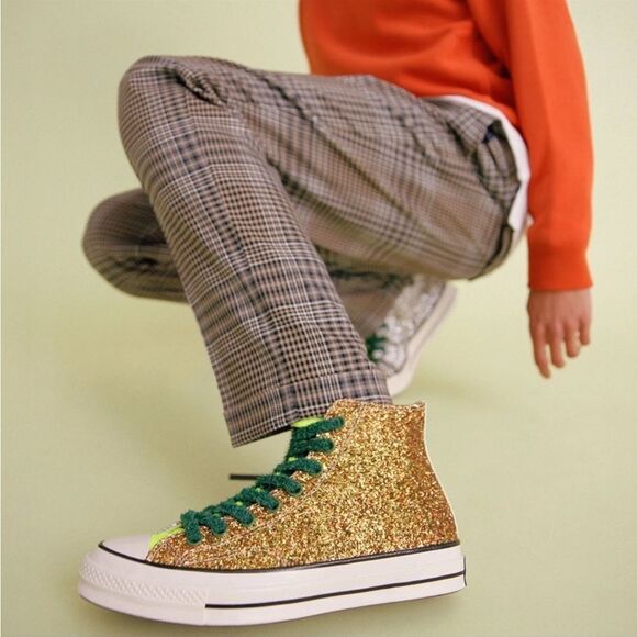 CONVERSE X JW Anderson Glitter Shoes - Picture 3 of 6